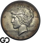 1934 Peace Dollar, Very Nice Choice Gem BU++ Tougher Date