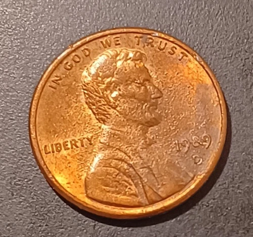 1989-D Lincoln Memorial Cent — photo from the most recent tracked eBay sale