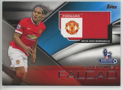 2014 Topps Premier Gold Radamel Falcao FFR-RF Football Fibers Relic Man United