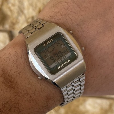 Vintage Casio Casiotron TRN-110 Module 1670 Stainless Steel