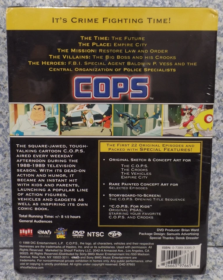 DVD Cops Volume 1 The First 22 Episodes 4 Disc Box Set NEW  Foto 2 de 3