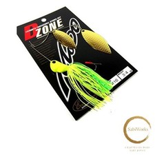 New Evergreen Spinnerbait D-Zone Double Willow Leaf 1/2oz Superchart Gold #16
