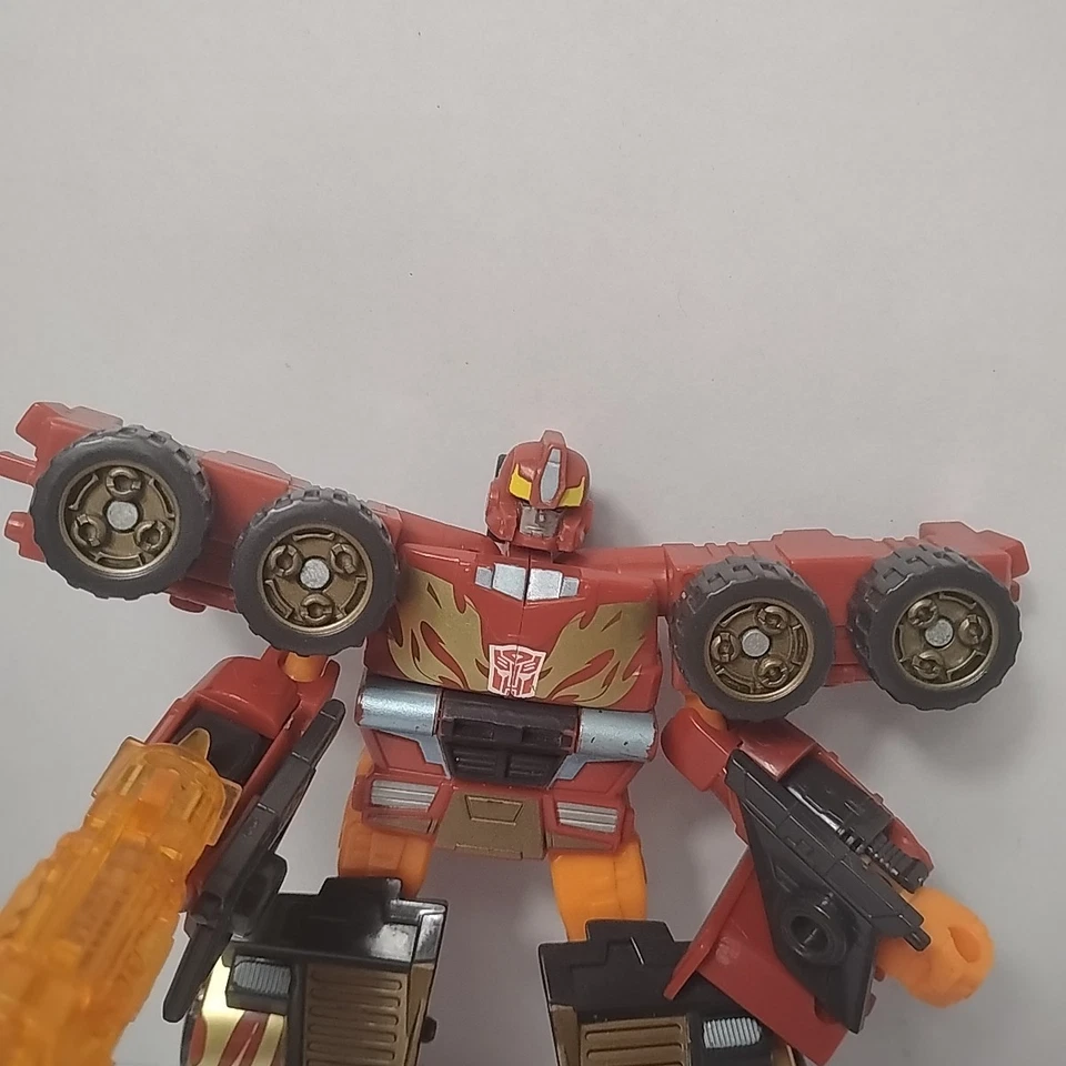 Transformers Energon Rodimus incomplete Hasbro 2004 Deluxe Class Powerlinx - Image 3 of 4