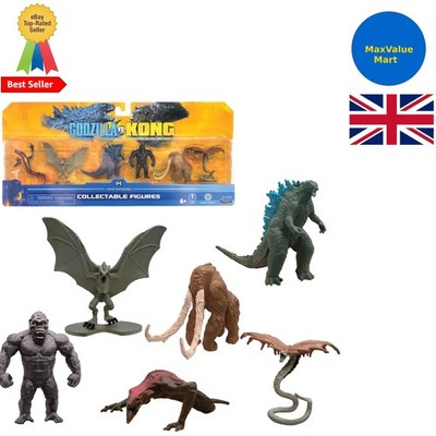 Hochdetaillierte Godzilla vs Kong 2-Inch Monster Figuren 6er Pack - Limited Series