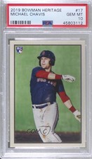 2019 Bowman Heritage Veterans/Rookies Michael Chavis #53VR-17 PSA 10 GEM MT 1c7