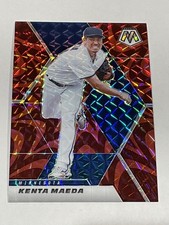2021 Panini Mosaic Baseball Reactive Red Prizm - Kenta Maeda - Minnesota Twins