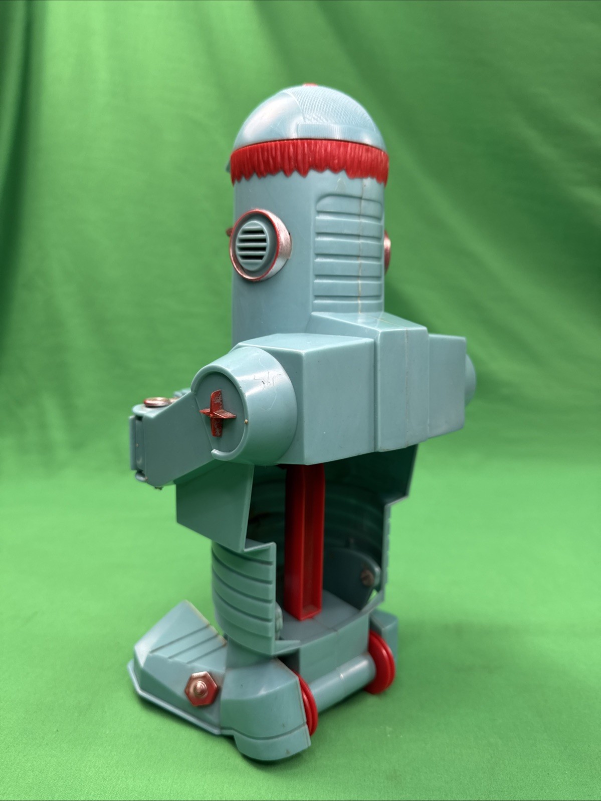 Yakkity Yob 1961 ELDON-USA VENTRILOQUIST HAND OPERATED MARIONETTE GLAD/SAD ROBOT