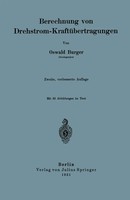 Berechnung Von Drehstrom-KraftüBertragungen | Oswald Burger | Taschenbuch | Vi