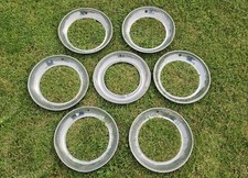 Lot of 7 Vintage Stainless Beauty Rings For 15