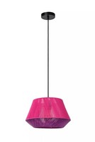 Pendelleuchte Stoff Schirm Pink Wohnzimmer Ø30 Cm E27 HäNgelampe Blendarm