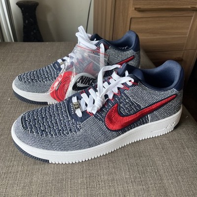 Nike Air Force 1 Ultra Flyknit RKK New England Patriots FV4079-012 mens 13 US