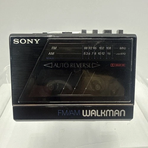 Vintage Sony Walkman WM-F77 FM/AM Stereo Cassette Player for PARTS AS-IS