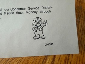 Nintendo of America Service Dept. letter cleaning kit nes action set system RARE