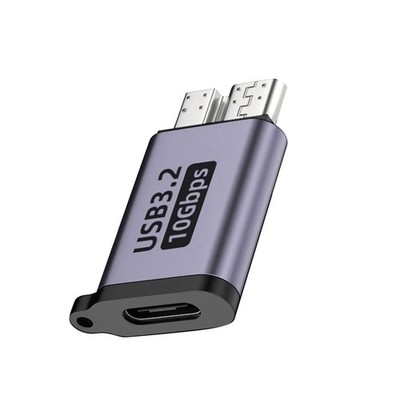 Aluminum Alloy USB 3.0 Micro B to C Female Adapter for Note 3 S5 Phone HDD