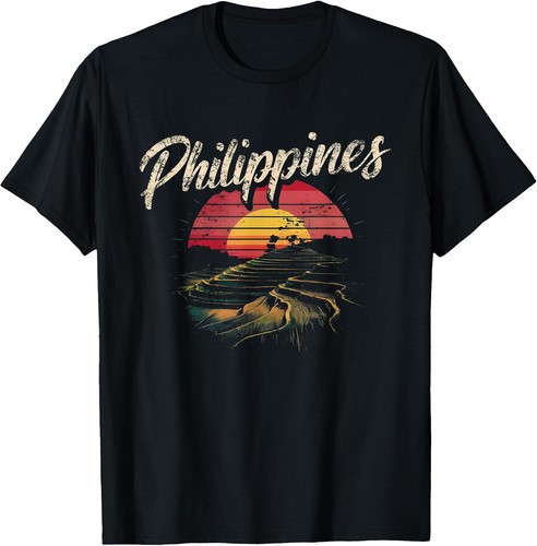 Retro Sunset Filipino Vacation Tee - Perfect for Philippines Enthusiasts!