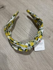 NEW J. Crew Headband Knot Kid Lemon Summer Yellow Green