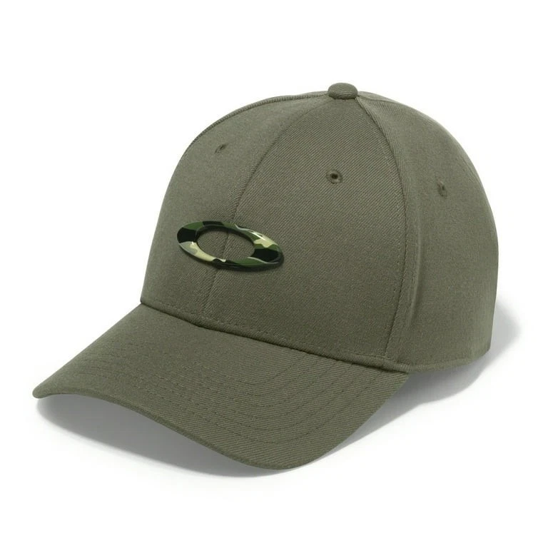 Boné/chapéu Oakley Tincan contornado verde oliva com logotipo ícone camuflado G/XL - Imagem 4 de 4