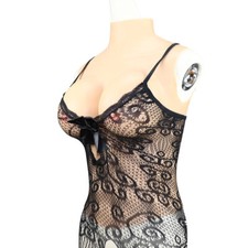 Silicone Breast Plate Fake Boobs Fullbody Tight Suit Crossdresser Transgender