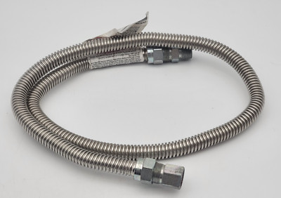 Dormont 30-3132-48 Gas Connector 48''L x 1/2'' MIP x 1/2'' FIP 106000 BtuH SS Watts