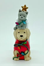 Bath & Body Works Christmas Dog & Cat Tangled in Lights Wallflower Plug