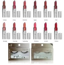 e.l.f. Essential Lipstick PICK YOUR COLOR w/ choice of Natural Lash Kit NEW
