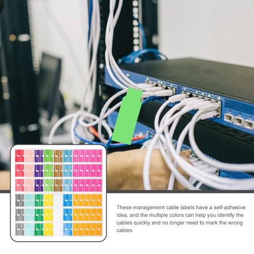 14 Sheets Etiketten Für Kabel Kabeletiketten Das Kabelmanagement - Photo 8/12