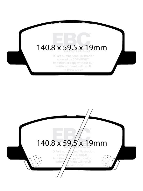 EBC DP42420R  Yellowstuff Brake Pad Set