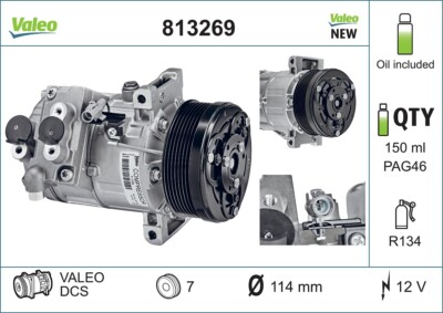 Valeo 813269 compressor, air conditioning for Suzuki