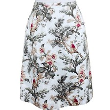 Vintage Talbots Skirt 8 Jungle Print Lined Lightweight A-Line Classic 90 s