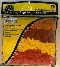 NEW Woodland Scenics FC186 Clump Foliage Fall Mix 173 cu in Bag