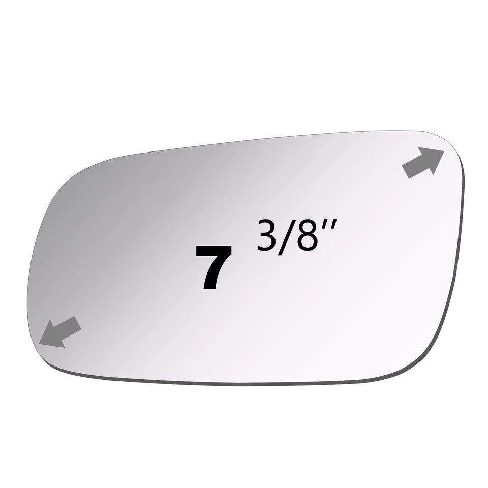 Reemplazo de cristal espejo retrovisor para Volkswagen Passat 1998-2002 conductor lado izquierdo plano 2831 Foto 2 de 4