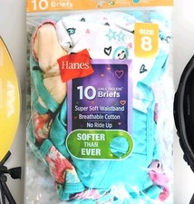 Hanes Girls' Bonus Pack 10 Cotton Classic Briefs - Colors Vary 8