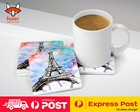 COASTER COFFEE DRINKING MAT|WATERCOLOR PARIS EIFFEL TOWER #1