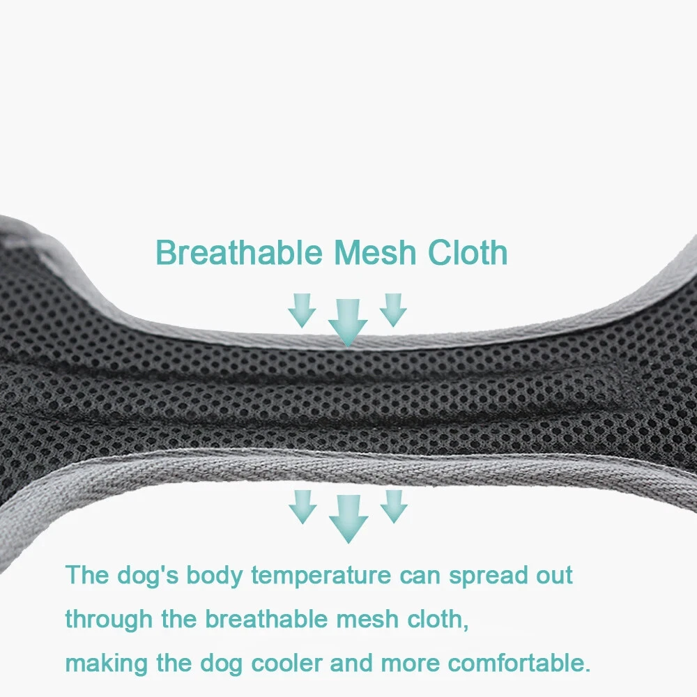 Dog Harness Vest Breathable Dog Training Reflective Nylon Pet Chest Strap New US