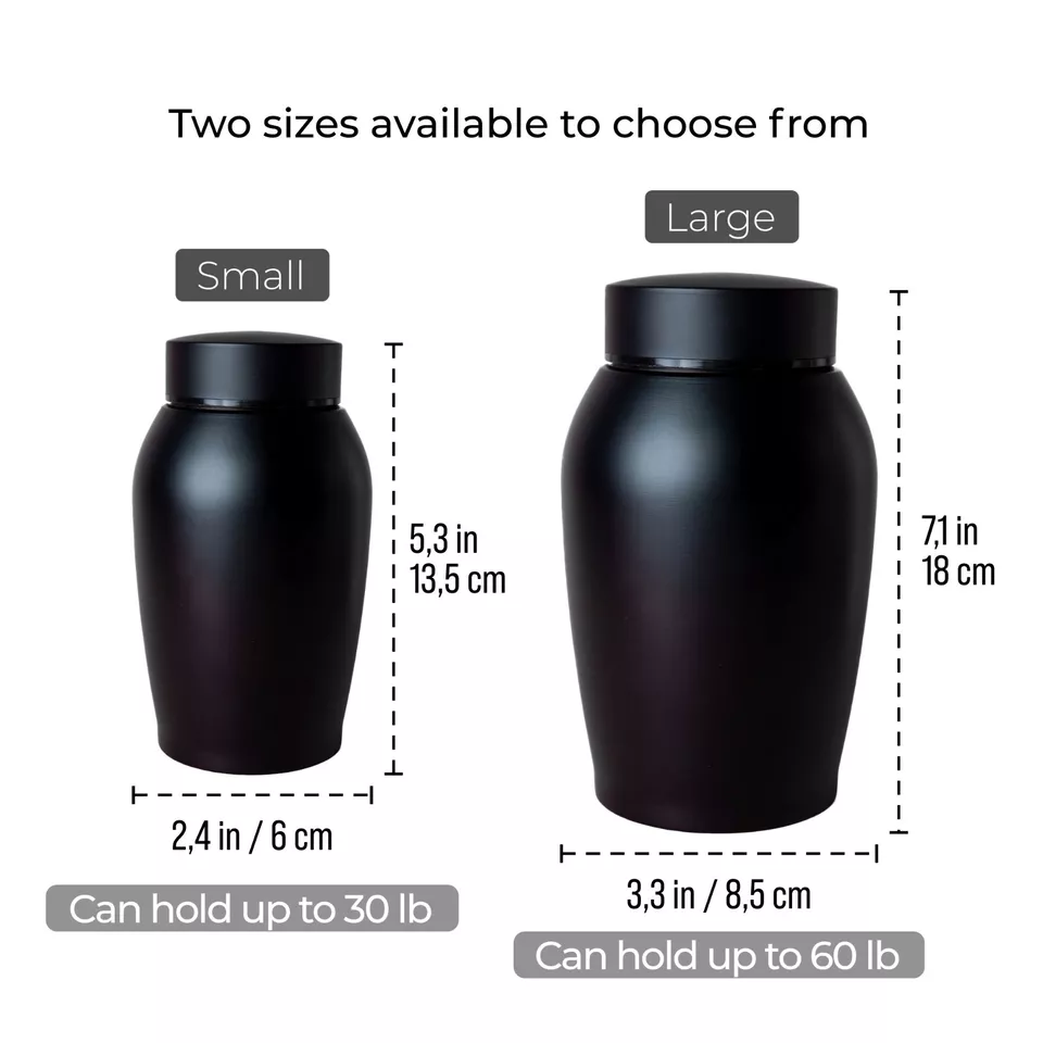 Urna para mascotas grabada personalizada para cenizas, urna de cremación conmemorativa personalizada para perros y gatos Foto 3 de 4