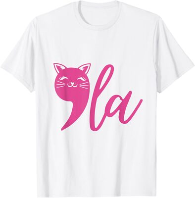 Cute Cat Comma La Kamala Harris For President 2024 T-Shirt