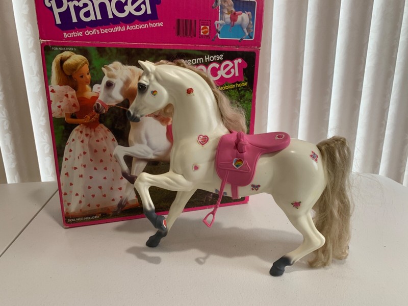 Vintage 1983 BARBIE Dream Horse Prancer #7263 With Saddle & Original Box