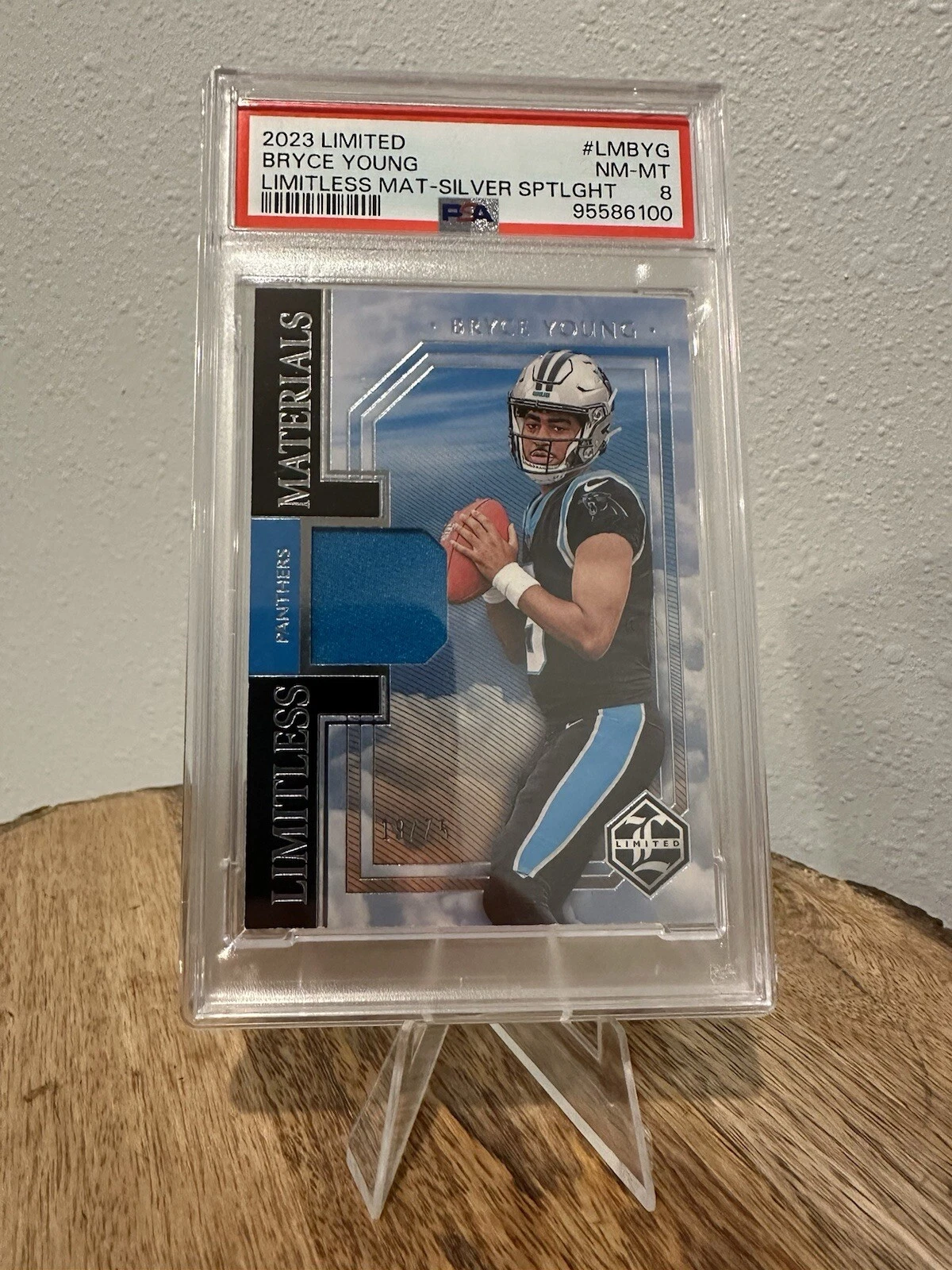 Bryce Young Panini Limited Limitless Materials #LMBYG Silver Spotlight