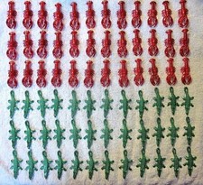 6 DOZEN (72 pieces) MIX "3 Doz RED CRAWFISH & 3 Doz GREEN ALLIGATOR TRINKETS"