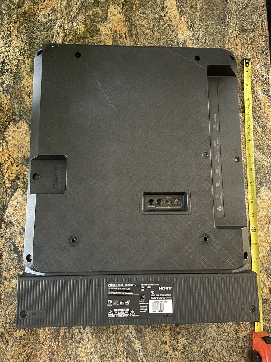 Hisense 50A6G LED TV Replacement - Back Panel Over Motherboard & I