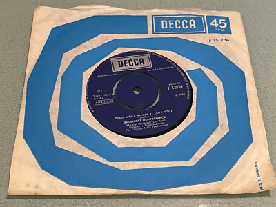 Engelbert Humperdinck - Three Little Words (I Love You) - Vinyl Record 7'' Single