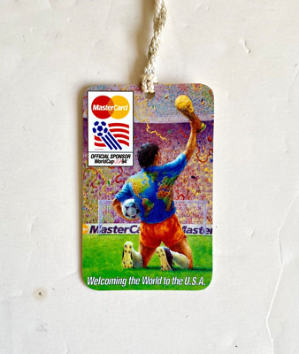 Vintage 1994 MasterCard USA 94 World Cup Soccer Official Sponsor