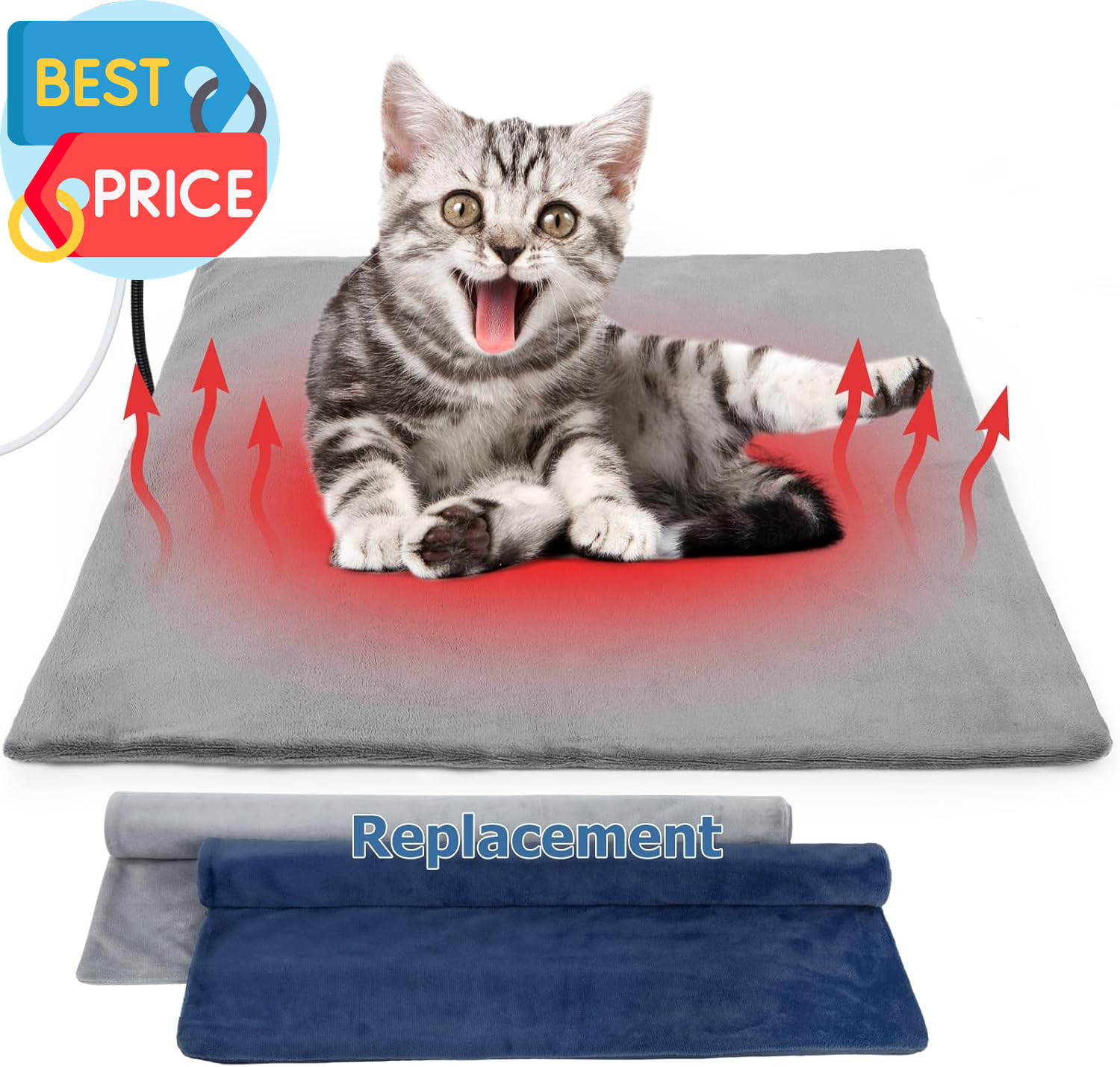 For Cat Dog Outdoor, Indoor Warming Heated Cat Dog Bed, Wate