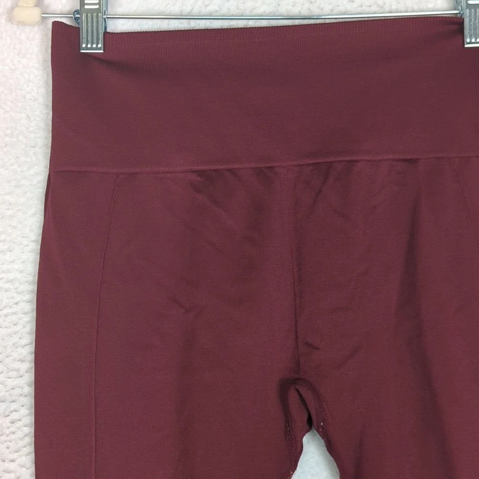 Fabletics Women's Mauve Ruched Yoga Leggings Size M - Image 2 of 4