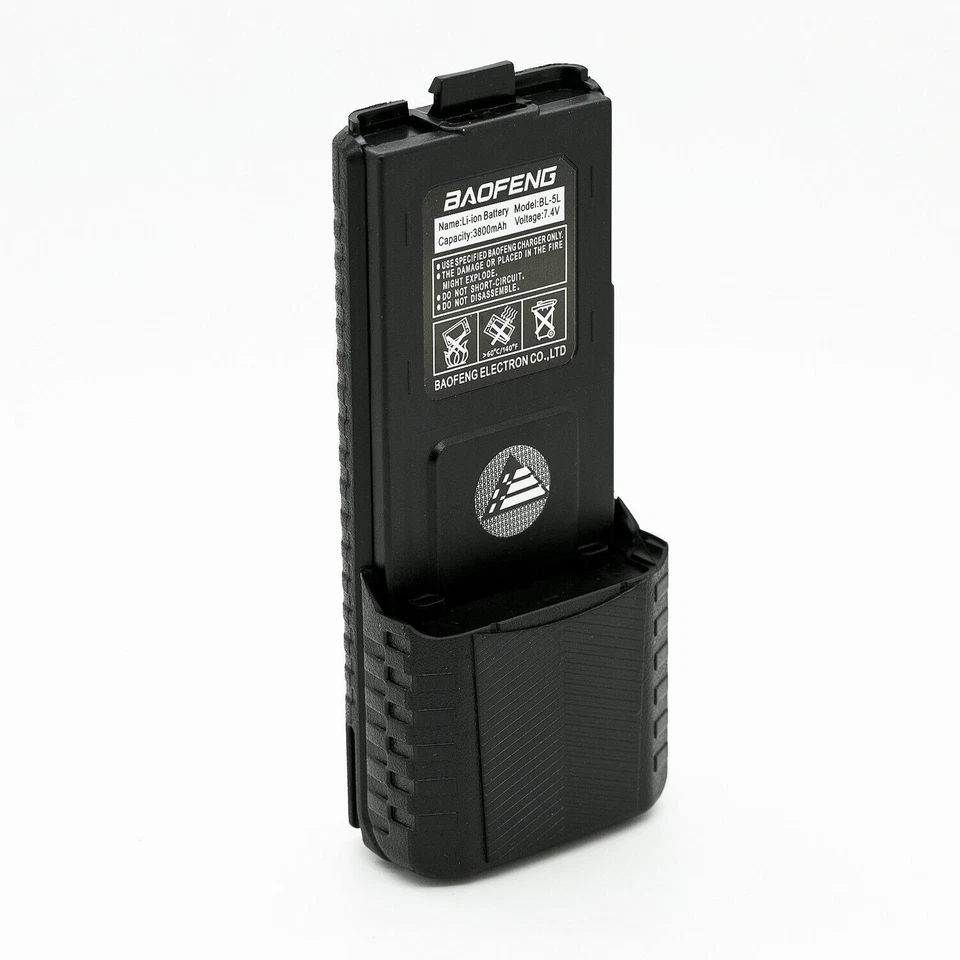 2x  7.4V 3800mAh Li-Ion Extended Battery for Baofeng BL-5L, BF-F8HP, UV-5R-L - Image 3 of 4