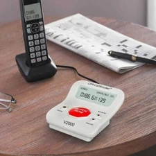 Telephone Call Blocker - Big Red STOP Button and Caller ID Screen