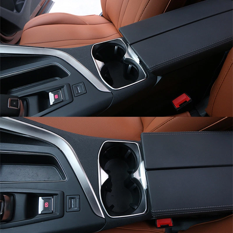 Marco de cubierta de moldura portavasos cromado para Peugeot 3008 5008 2017- Estilo moldeado Foto 4 de 4