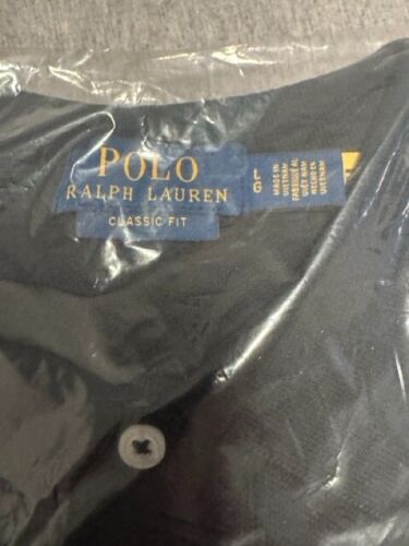 Polo Ralph Lauren Mens Classic fit Long Sleeve Polo Shirt L Black
