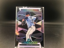 Justin Dunn 2020 Panini Chronicles Obsidian Electric Etch Purple /99 Rookie RC