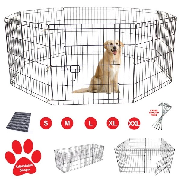 PET PLAYPEN DOG PEN PETBARN® PUPPY RABBIT INDOOR/OUTDOOR ENCLOSURE RUN CAGE